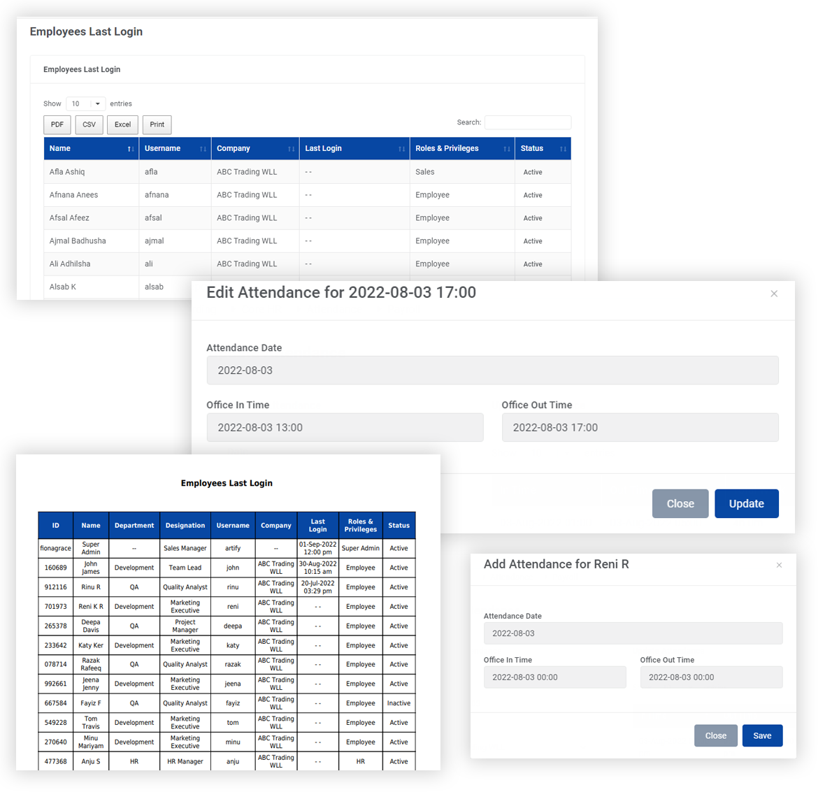 Time And Attendance Management System In Qatar