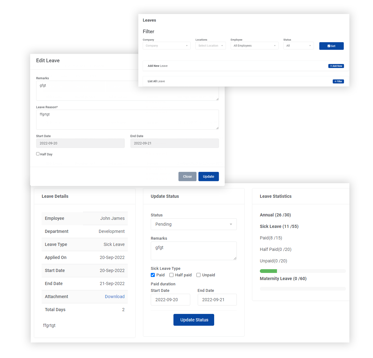 Online Leave Management System In Bahrain