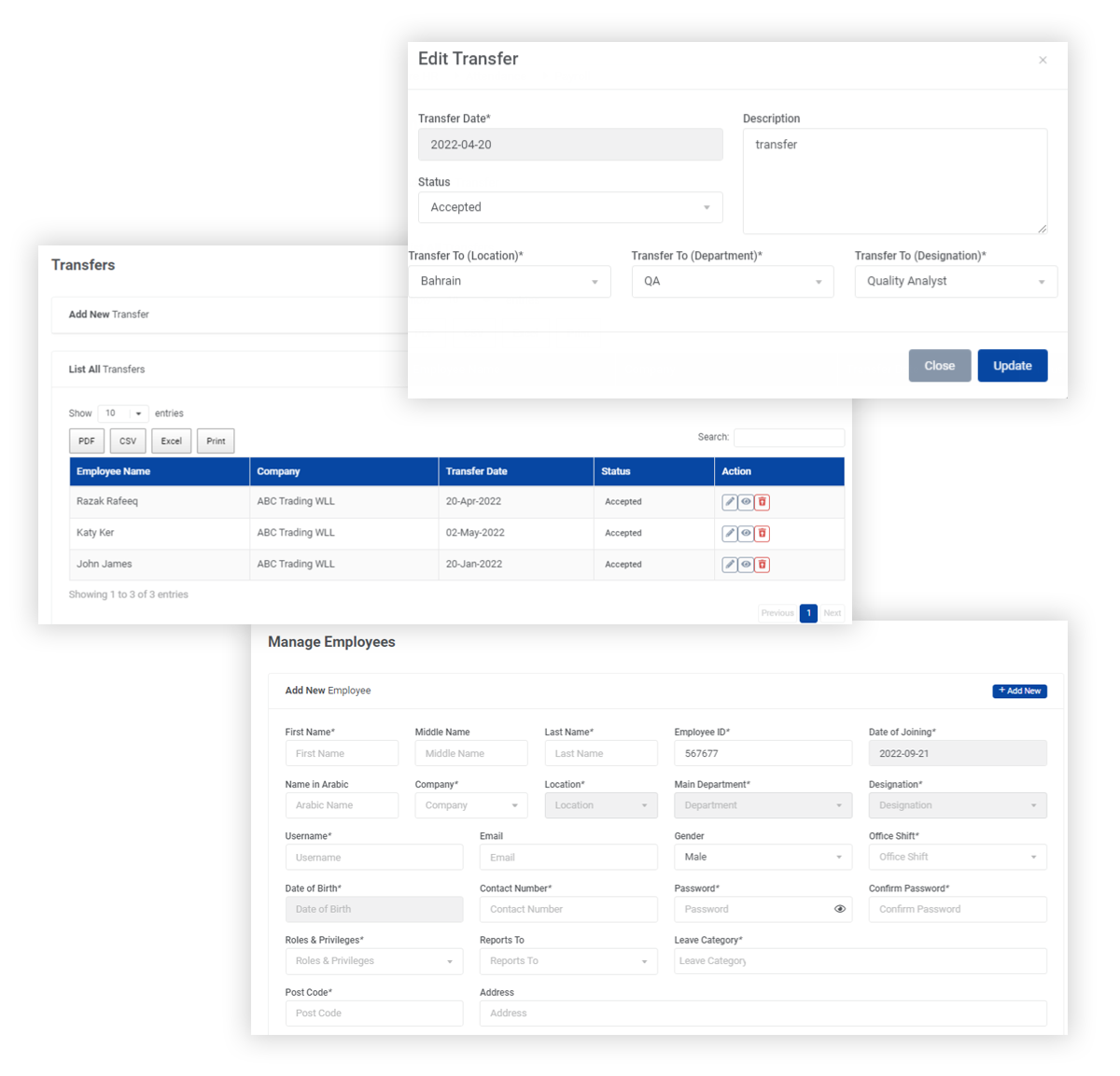 HRMS Business Travel Management Application in Kuwait