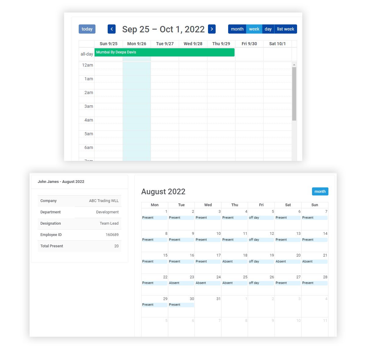 HR Calendar Software In Bahrain