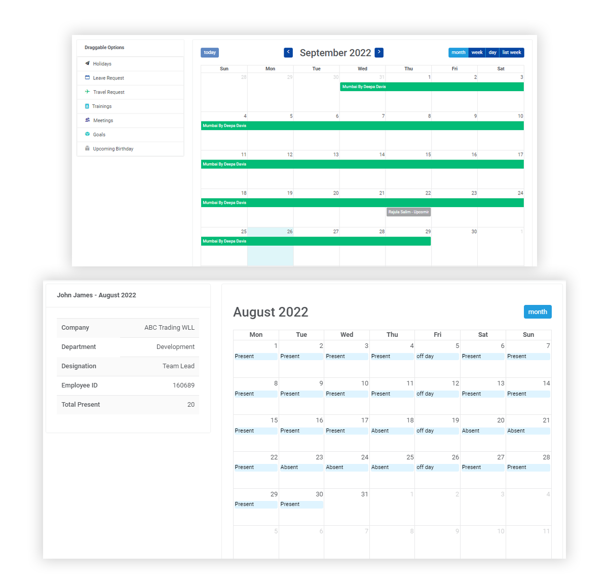 HR Calendar Management Software In Bahrain