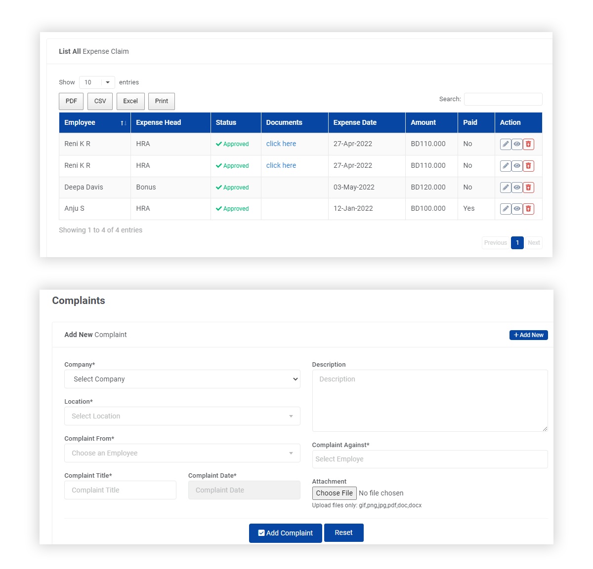 HR Management System